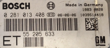  Vauxhall Vectra 1.9D  0281013408  0 281 013 408  55205633  55 205 633 ET