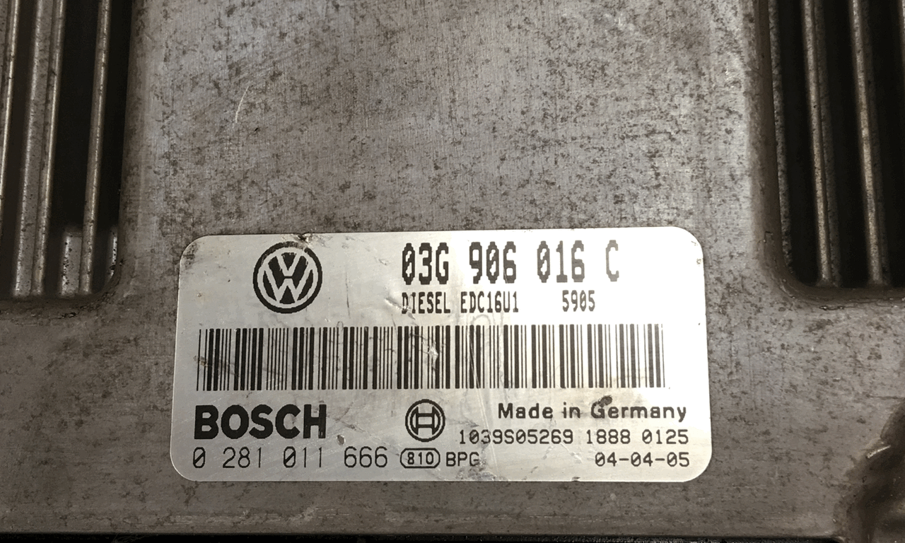 VW Caddy 1.9 TDI, 0281011666, 0 281 011 666, 03G906016C, 03G 906 016 C
