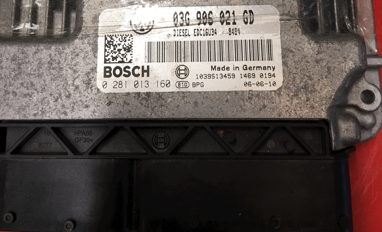 Plug & Play Skoda Octavia 2.0 TDI, Bosch Engine ECU, 0281013160, 0 281 013 160, 03G906021GD, 03G 906 021 GD, EDC16U34