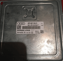 SiemensVDO Engine ECU, 4F0907552D, 4F0 907 552 D, SW: 4F0910552P, 4F0 910 552 P, 5WP45302 06, SIMOS 6.3