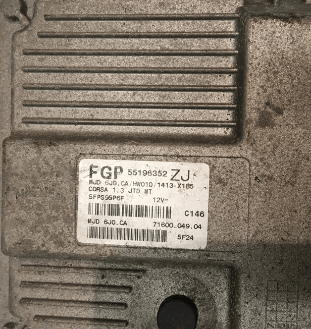 Ready for Self-Programming, Plug & Play 55196352, 71600.049.03, HW01D, MJD 6JO.CA, FGP