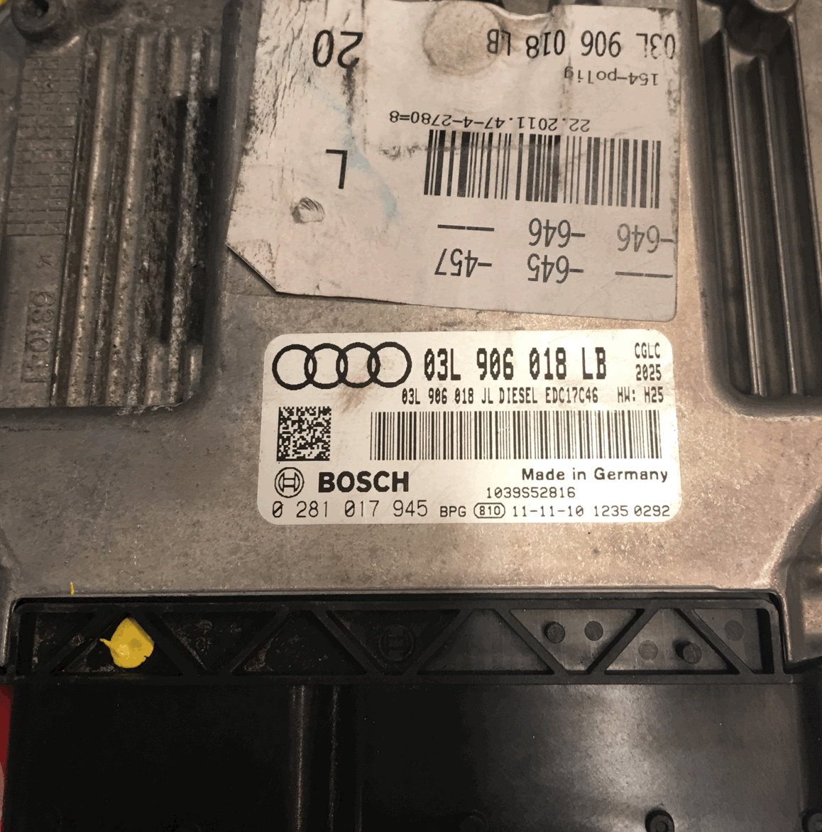 EDC17C46, Audi A6 2.0 TDI, 0281017945, 0 281 017 945, 03L906018LB, 03L 906 018 LB