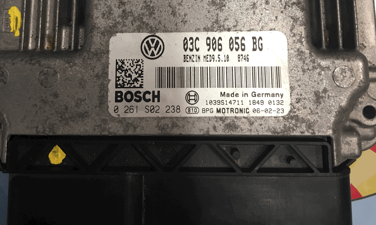 VW Golf 1.4 TSI, 0261S02238, 0 261 S02 238, 03C906056BG, 03C 906 056 BG, MED9.5.10
