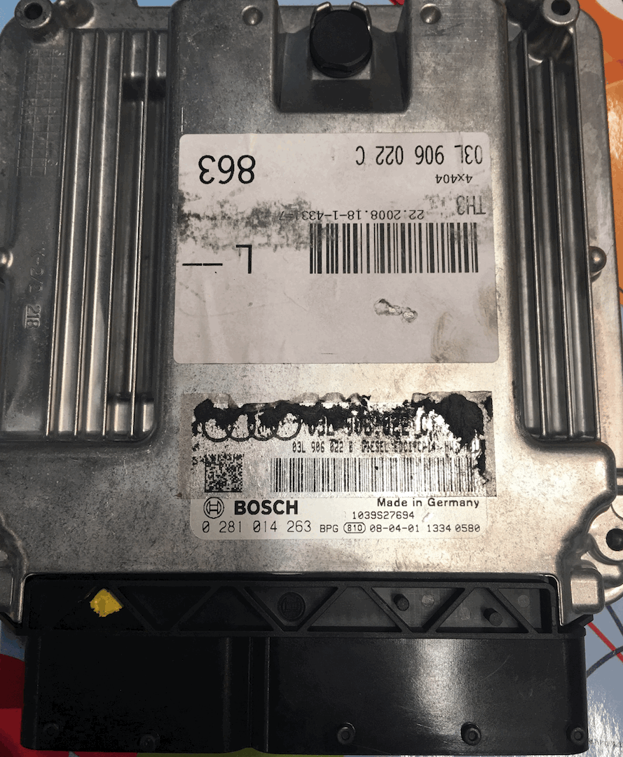 Audi A4 2.0 TDI, 0281014263, 0 281 014 263, 03L906022C, 03L 906 022 C, EDC17CP14