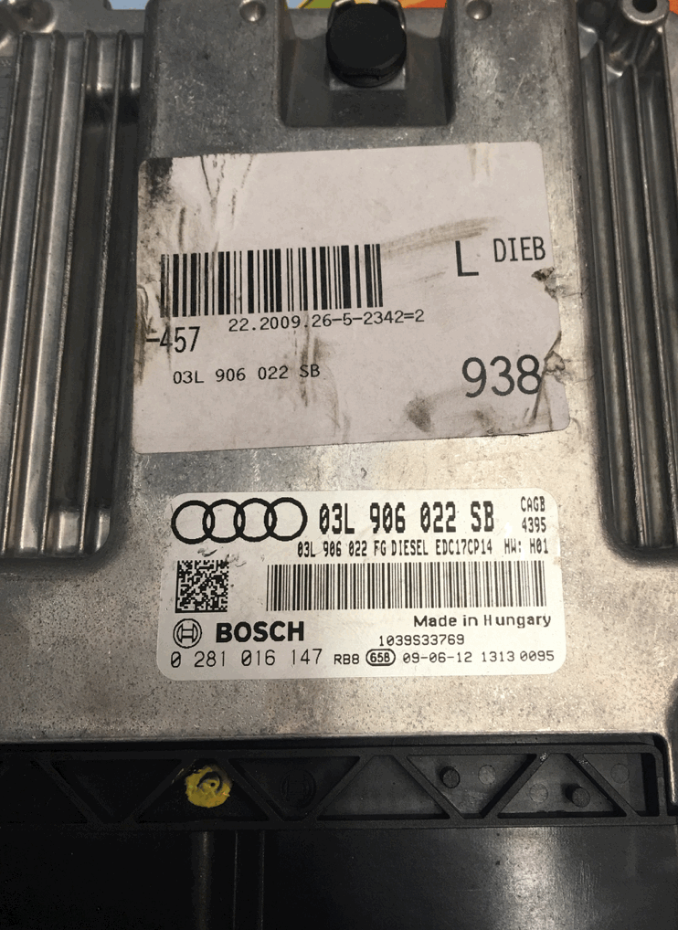 Audi A6 2.0 TDI, 0281016147, 0 281 016 147, 03L906022SB, 03L 906 022 SB, EDC17CP14, 1039S33769