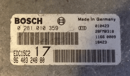Citroen/Peugeot 2.0 HDI 0281010359 0 281 010 359 9640324880 96 403 248 80 17 EDC15C2