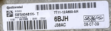 Ford Transit Connect, SID 206, 5WS40481H-T, 6BJH, 7T11-12650-AH