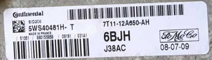Ford Transit Connect, SID 206, 5WS40481H-T, 6BJH, 7T11-12650-AH