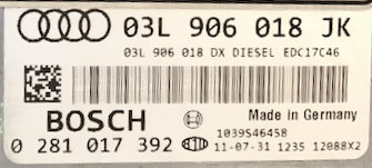 EDC17C46, 0281019279, 0 281 019 279, 03L906018JK, 03L 906 018 JK