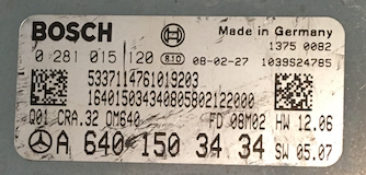 Mercedes-Benz, 0281015120, 0 281 015 120, A6401503434, A 640 150 34 34, CRA.32