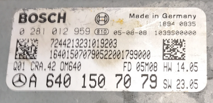 Mercedes-Benz, 0281012959, 0 281 012 959, A6401507079, A 640 150 70 79, CRA.42
