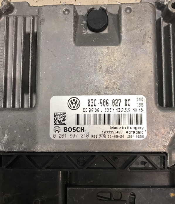 Volkswagen Tiguan 1.4 TSI, 0261S07010, 0 261 S07 010, 03C906027DC, 03C 906 027 DC, MED17.5.5