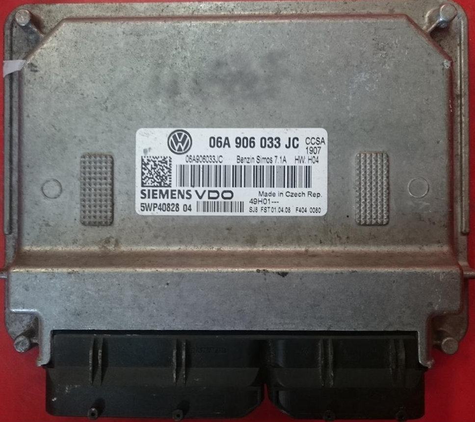 VW, Simos 7.1A, 06A906033JC, 06A 906 033 JC, 5WP40828 04