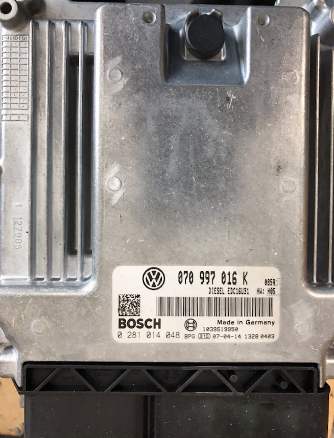 VW Transporter T5 2.5 TDI, 0281014048, 0 281 014 048, 070997016K, 070 997 016 K, EDC16U31