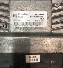 CHEVROLET CRUZE, GM, 25181280, 5WY1J12A, AAG5