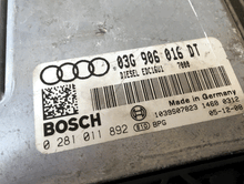 Bosch Engine ECU, Audi A3 2.0 TDI, 0281011892, 0 281 011 892, 03G906016DT, 03G 906 016 DT, 1039S07823, EDC16U1