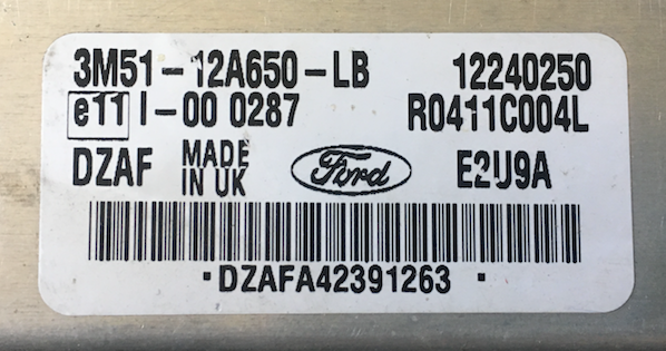 Ford Focus 1.8 TDCI, 3M5112A650LB, 3M51-12A650-LB, 12240250, R0411C004L, DZAF