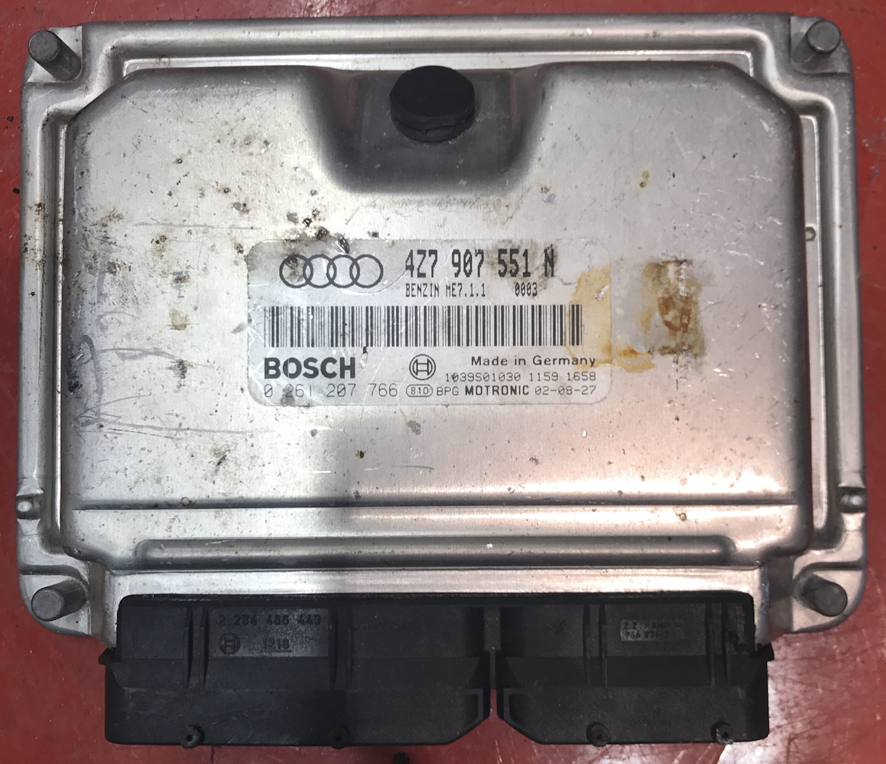 Audi A8 6.0 quattro, 0261201101, 0 261 201 101, 4E0910018J, 4E0 910 018 J, ME7.1.1