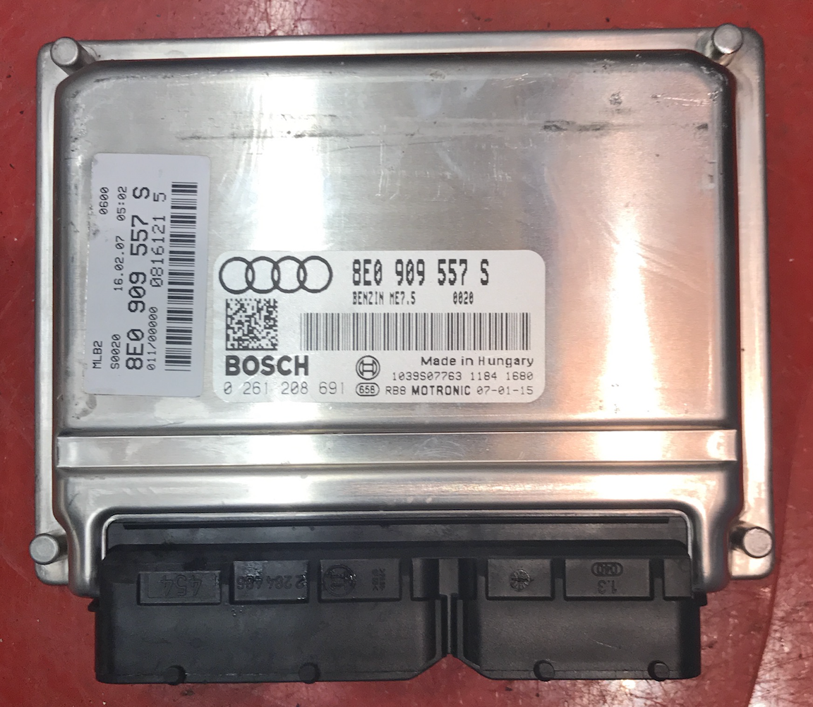 Audi, 0261208691, 0 261 208 691, 8E0909557S, 8E0 909 557 S, 1039S07763, ME7.5