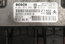 Peugeot 207 1.6 HDi, 0281012465, 0 281 012 465, 9663786480, 96 637 864 80, 1039S15672, EDC16C34