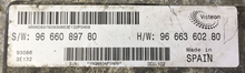 SW9666089780, S/W :96 660 897 80, HW9666360280, H/W: 96 663 602 80, DCU-102