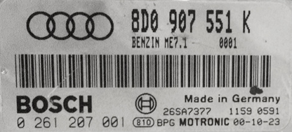 Audi, 0261207001, 0 261 207 001, 8D0907551K, 8D0 907 551 K, ME7.1
