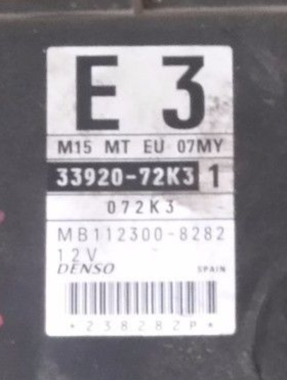 33920-72K3 1 E3, 3392072K3, MB112300-8282, MB1123008282