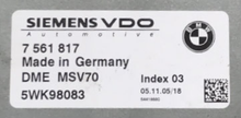 BMW, 7561817, 7 561 817, DME MSV70, 5WK98083, INDEX 03