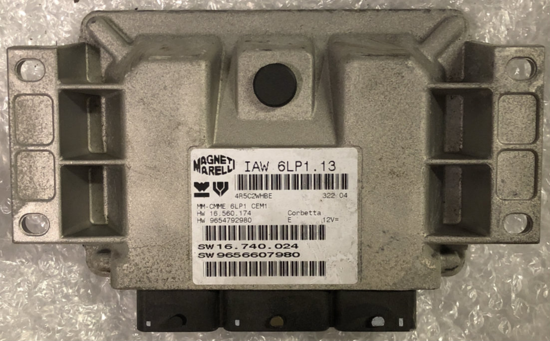 IAW 6LP1.13, HW 16.560.174, HW 9654792980, SW 16.755.024, SW 9656607980 