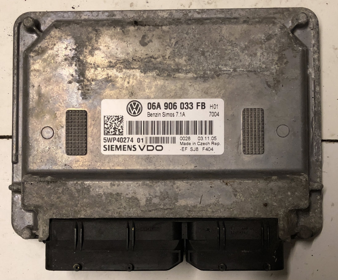 VW, Simos 7.1A, 06A906033FB, 06A 906 033 FB, 5WP4027401, 5WP40274 01