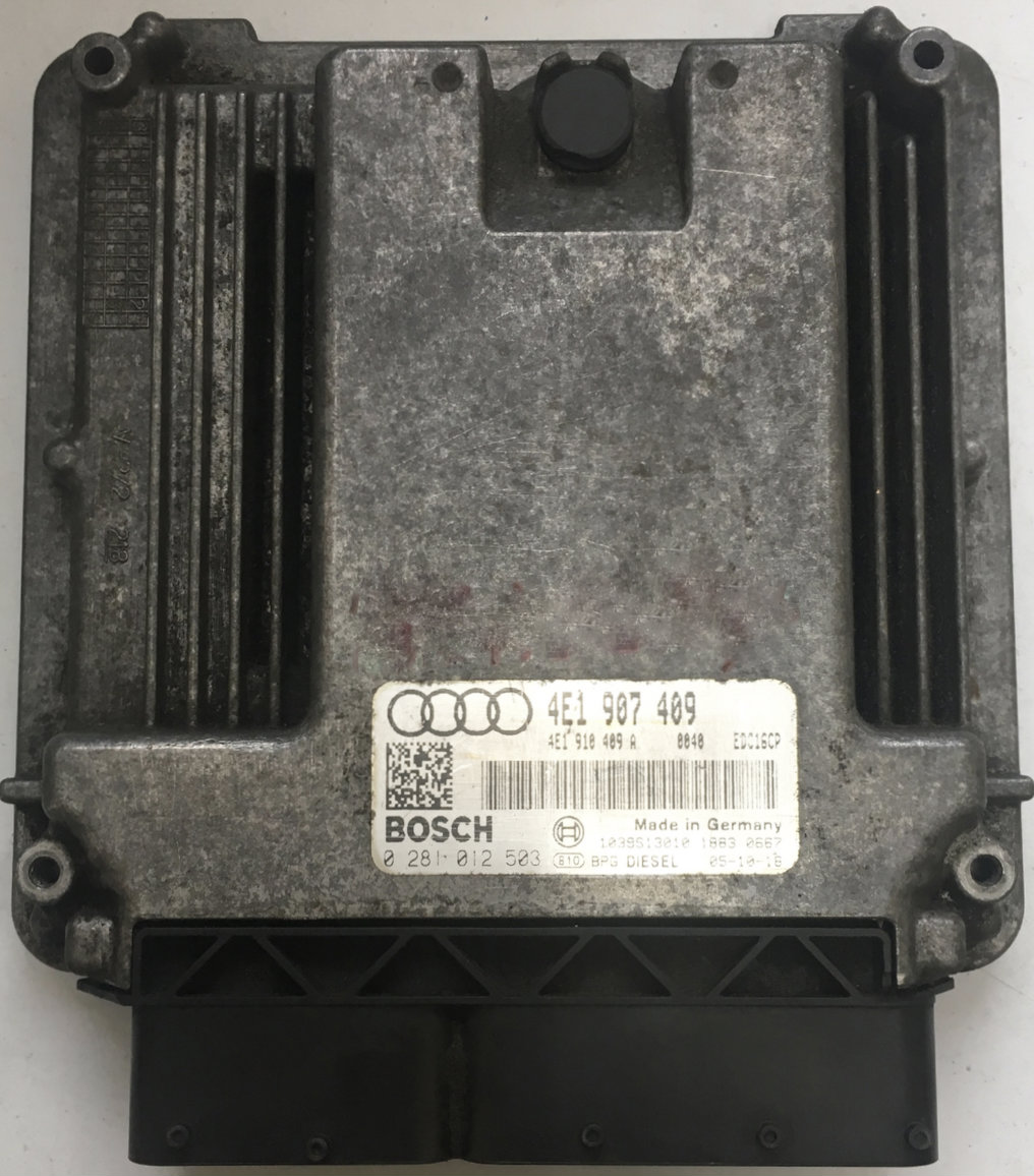 Audi A8 4.2 TDI Quattro, 0281012503, 0 281 012 503, 4E1907409, 4E1 907 409, EDC16CP 