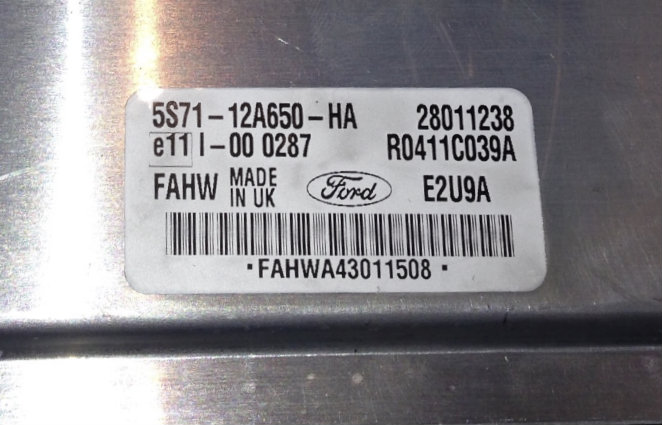 Ford, 28011238, 5S7112A650HA, 5S71-12A650-HA, E2U9A, FAHW, R0411C039A