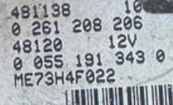 Plug & Play Bosch Engine ECU, Fiat Idea 1.4, 0261208206, 0 261 208 206, 0055191343