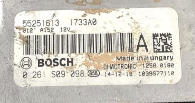 Plug & Play Bosch Engine ECU, 0261S09098, 0 261 S09 098, 55251613