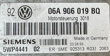 Plug & Play Siemens Engine ECU, VW, 06A 906 019 BQ, 06A906019BQ, 5WP4441 02, 5WP444102