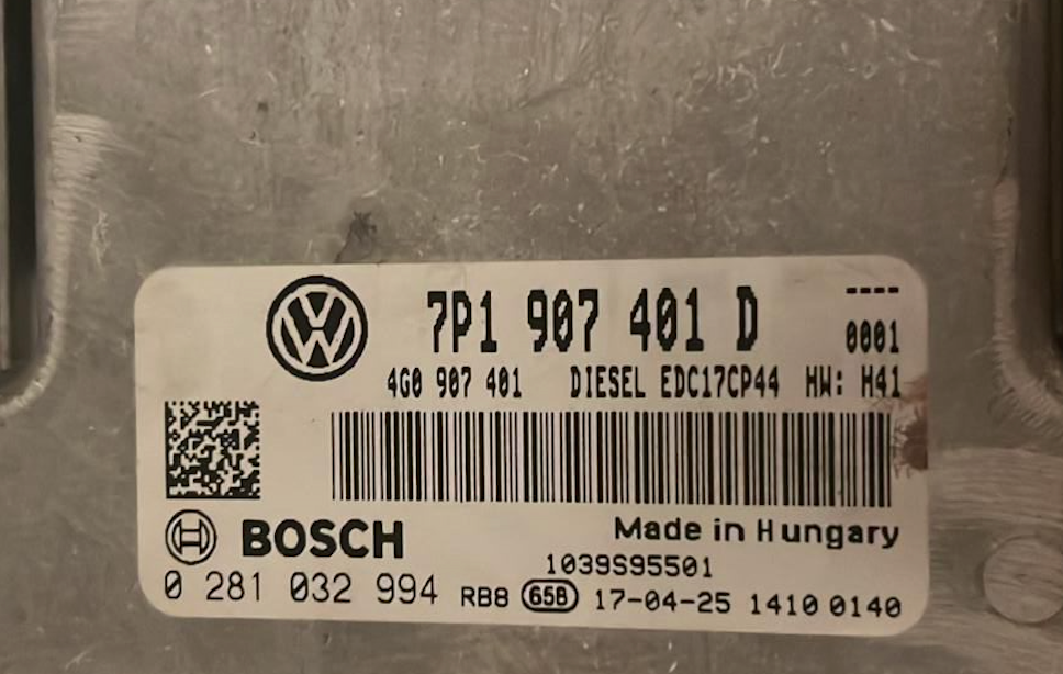 ECU de motor Bosch Plug & Play, VW Touareg 3.0 TDI, 0281032994, 0 281 032 994, 7P1907401D, 7P1 907 401 D