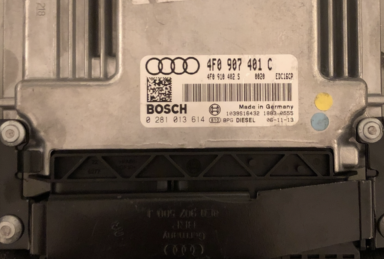 Audi A6 3.0 TDI, 0281013614, 0 281 013 614, 4F0907401C, 4F0 907 401 C, 4F0910402S, 4F0 910 402 S, EDC16CP34