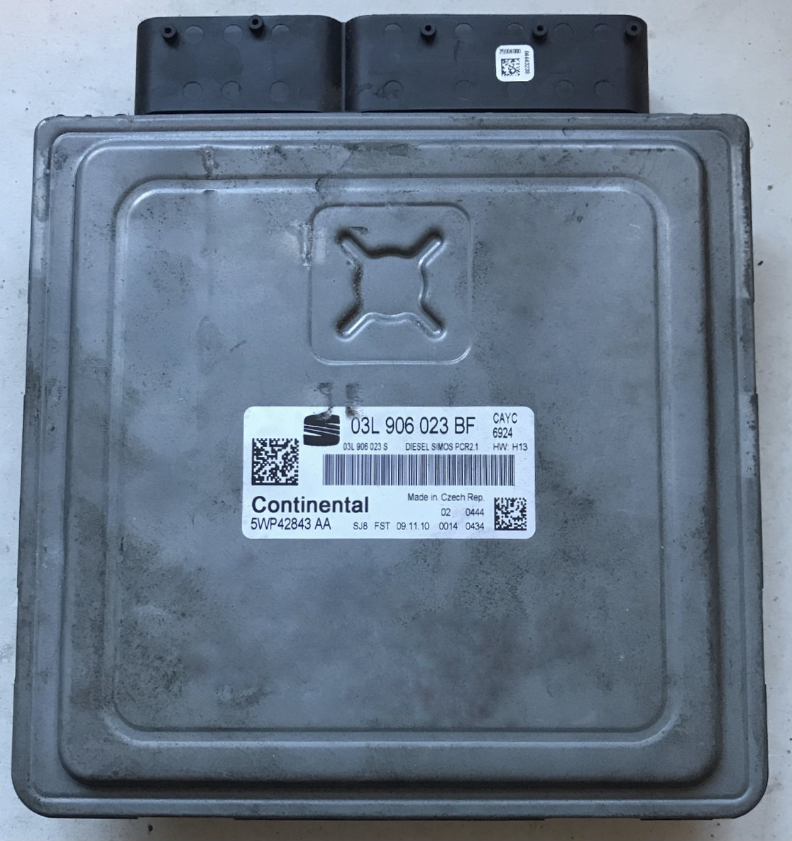 Seat Ibiza 1.6D, 03L906023BF, 03L 906 023 BF, 03L906023S, 03L 906 023 S, 5WP42843AA, 5WP42843 AA, DIESEL SIMOS PCR2.1