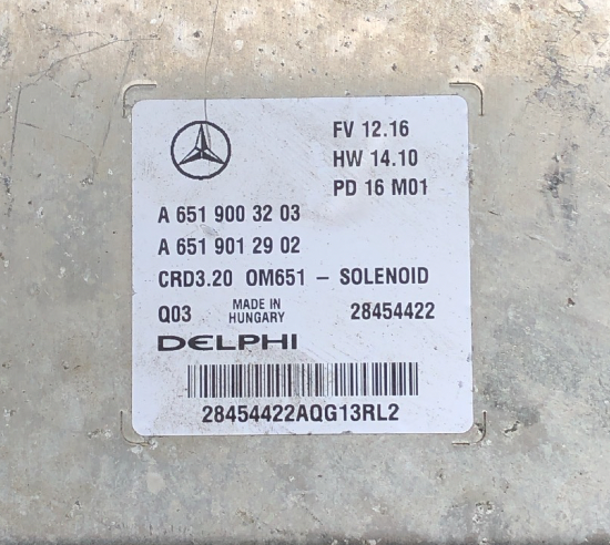 A6519003203, A 651 900 32 03, A6519012902, A 651 901 29 02, 28454422, CRD3.20, OM651 - SOLENOID