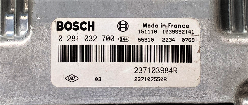 Renault Traffic III 1.6 dCi, 0281032700, 0 281 032 700, 237103984R, 237107550R