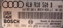 Audi Q7 4.2, 0261S02202, 0 261 S02 202, 4L0910560B, 4L0 910 560 B, 4L0907560A, 4L0 907 560 A, MED9.1.1