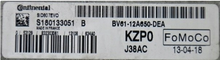 Continental Engine ECU, Ford Focus 1.6, SID807EVO, S180133051B, S180133051 B, BV6112A650DEA, BV61-12A650-DEA, KZP0, J38AC