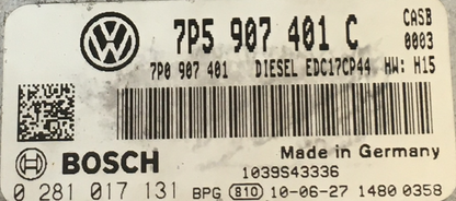 Porsche Cayenne 3.0 , 0281017131, 0 281 017 131, 7P5907401C, 7P5 907 401 C, 7P0907401, 7P0 907 401, EDC17CP44