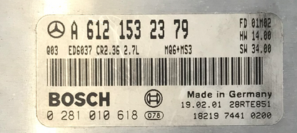 0281010618, 0 281 010 618, A6121532379, A 612 153 23 79, CR2.36