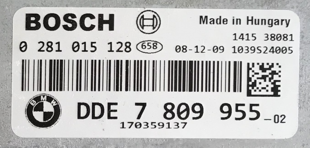 0281015128, 0 281 015 128, DDE7809955, DDE 7 809 955