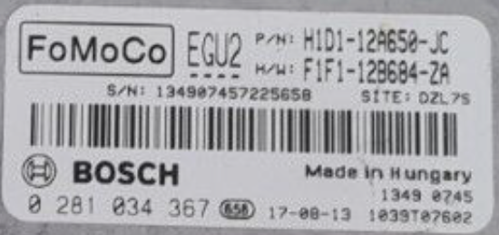 0281034367, 0 281 034 367, H1D112A650JC, H1D1-12A650-JC, F1F112B684ZA, F1F1-12B684-ZA, EGU2