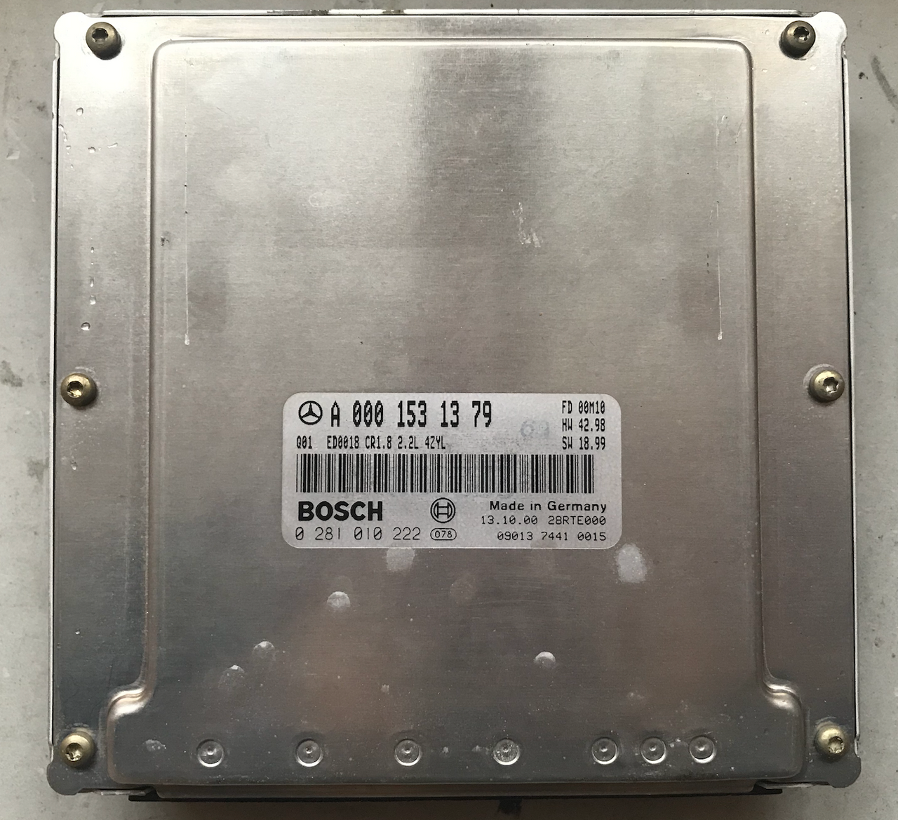 Mercedes-Benz, 0281010222, 0 281 010 222, A0001531379, A 000 153 13 79, CR1.8 2.2L