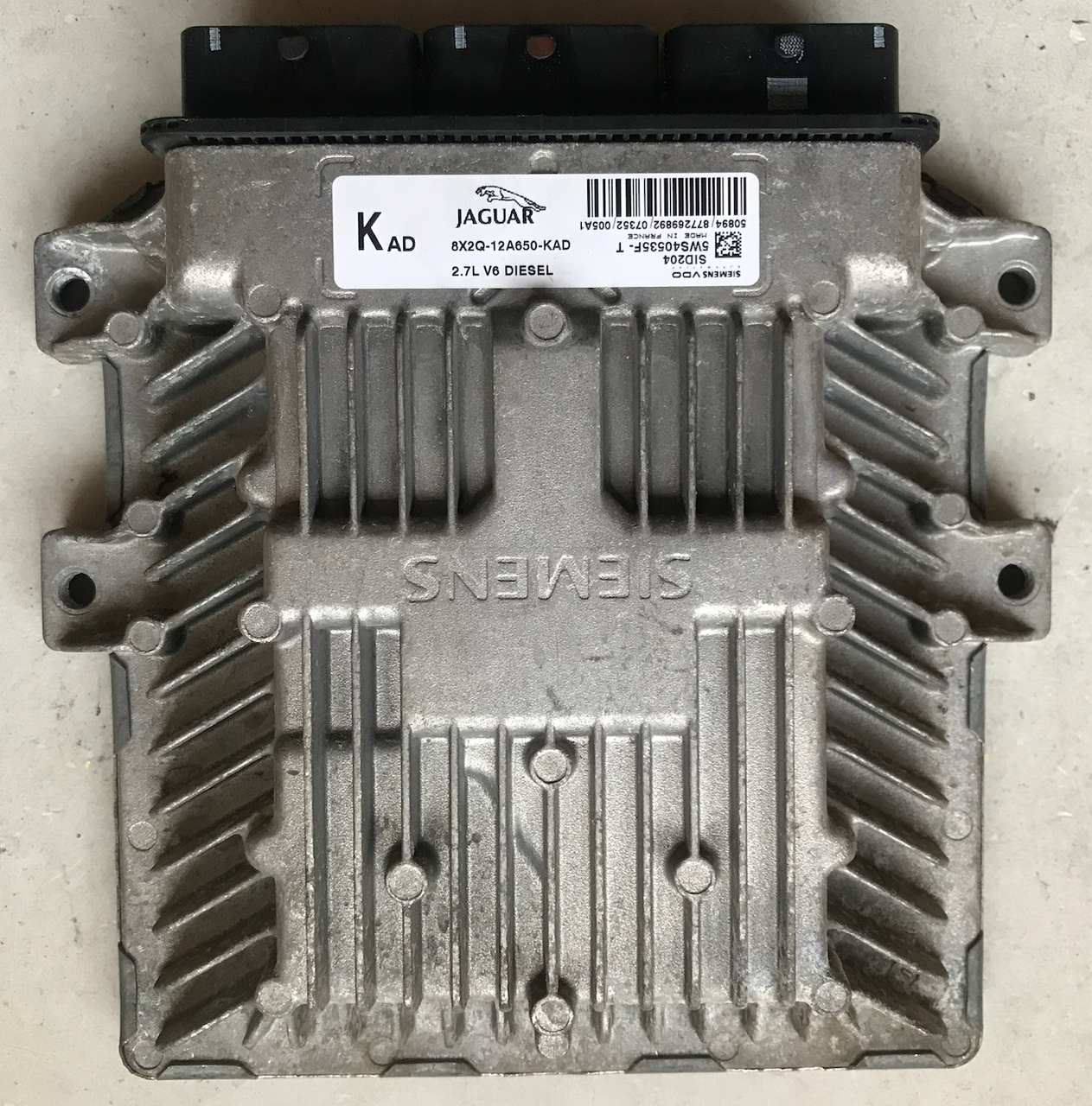 Siemens Diesel Engine ECU, Jaguar 2.7 V6, SID204, 5WS40535F-T, 8X2Q-12A650-KAD