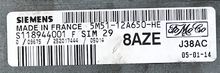 Siemens Engine ECU, Ford Focus 1.6 Zetek, S118944001F, S118944001 F, 5M5112A650HE, 5M51-12A650-HE, 8AZE, J38AC