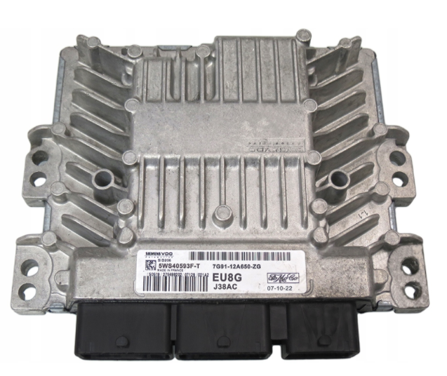 Siemens Engine ECU, Ford, SID206, 5WS40593F-T, 7G91-12A650-ZG, EU8G